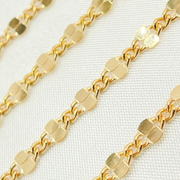 V204GF. 14k Yellow Gold Filled Flat Marina Link Chain